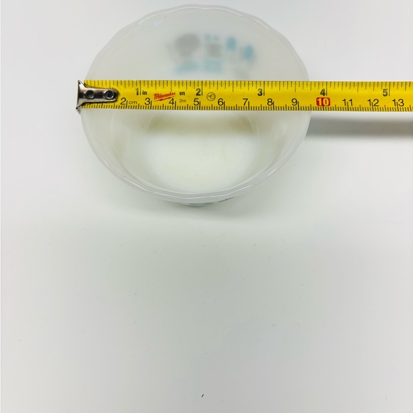 Blue Heaven Pattern Milk Glass Ramekin Dessert Cup MCM Atomic - Picture 8 of 9